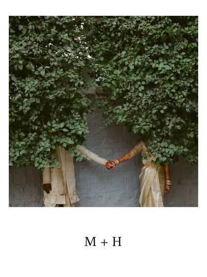 A creative and whimsical portrait where the couple becomes one with nature. This shot is all about fun, imagination, and the uniqueness of their love story.