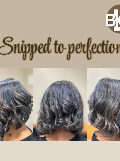 Snipped to perfection. This chic ash grey bob is a modern and sophisticated look, showing how color can elevate a classic haircut.