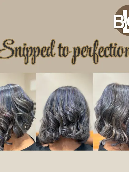 Snipped to perfection. This chic ash grey bob is a modern and sophisticated look, showing how color can elevate a classic haircut.