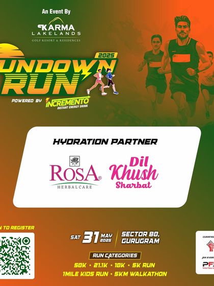 Announcing Rosa and Dil Khush Sharbat as our official Hydration Partners for the Sundown Run.