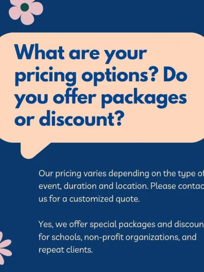 Pricing depends on the event type, show duration, and location. I also offer special packages for schools and repeat clients, so please contact me for a custom quote.