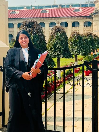 At the Allahabad High Court for a bail matter. The architecture of this court is as formidable as the arguments made within it.