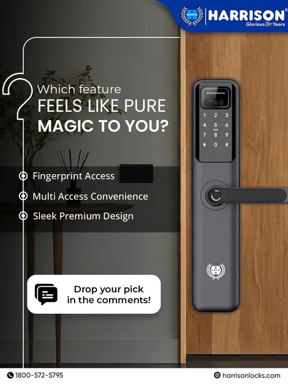 Which feature feels like pure magic to you? Whether it's the instant fingerprint access, the convenience of multiple entry modes, or the sleek premium design, our smart locks are made to impress.