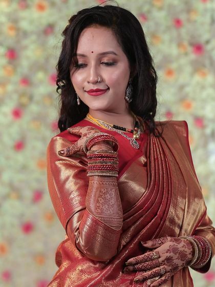 Himabindu - Bridal Makeup Engagement & Reception Glam photo 30