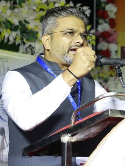 A close-up from my speech, emphasizing that education is the most powerful weapon to change the world.