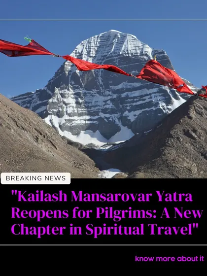 Breaking news for spiritual travelers: the Kailash Mansarovar Yatra has reopened for pilgrims, marking a new chapter for this sacred journey.