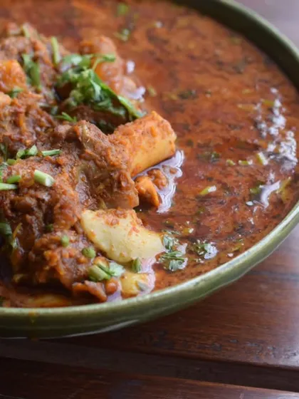 My first meal of the new year was this experimental Mutton curry made with tender coconut water and malai. It was subtly sweet and delicious, a sign of more new recipes to come!