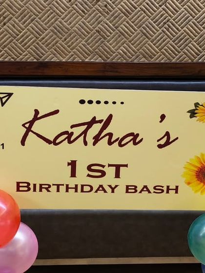 A fun, custom Instagram-frame prop we created for a first birthday, perfect for guests to take memorable photos.