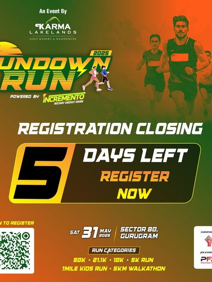5 days left to join the most electrifying evening run of the year, the Sundown Run 2025.