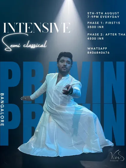 A semi-classical intensive with the master, Pravin Agawane. This is a 5-day deep dive into technique, grace, and storytelling.