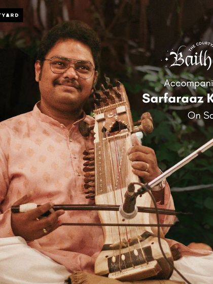 Announcing the return of Sanam Khan for an evening of ghazals. It's always great to welcome back artists who have connected so well with our audience.