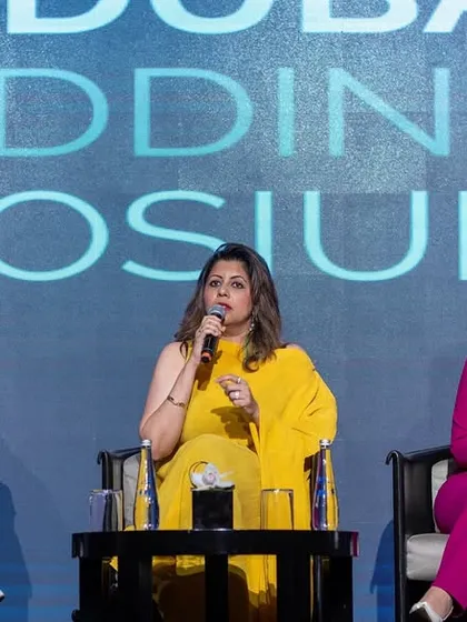 Another view of the panel discussion, where I discussed elevating celebrations beyond conventional boundaries.