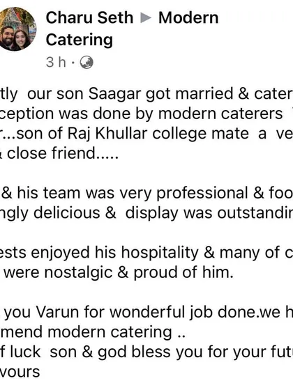 A heartfelt review from a close family friend. It brings me immense joy to see our work being appreciated by family, friends, and guests alike.