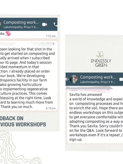 This feedback highlights how my workshops can provide the momentum and direction needed to get started with composting. It's a blessing to be part of someone's journey into regenerative practices.