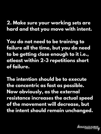 Here are three key pieces of advice for weight training. Keep warm-ups simple and specific, ensure your working sets are hard with maximal intent, and don't rush progressive overload. Patience and consistency are more important than complexity.