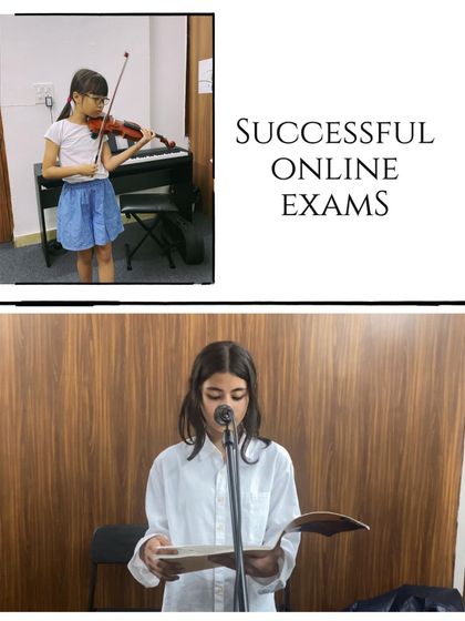 We are grateful for the journey and the growth we see in our students every day. This image captures moments from successful online exams, showcasing our adaptability and commitment to our students' progress.