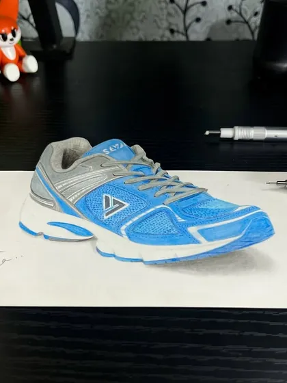This isn't a real shoe, it's a 3D drawing. I'll teach you the simple tricks and techniques to create your own 3D illusions that make your artwork pop right off the page.