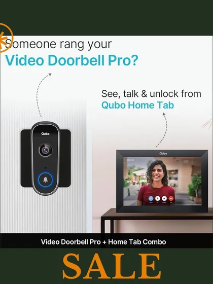 My Video Doorbell Pro and Home Tab combo allows you to see, talk, and unlock your door from a dedicated screen. This system provides a seamless way to manage front door access without needing your phone for every interaction.
