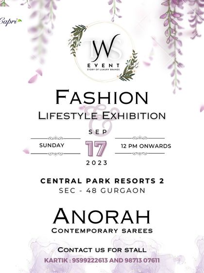 An announcement for 'Anorah', a brand specializing in contemporary sarees.