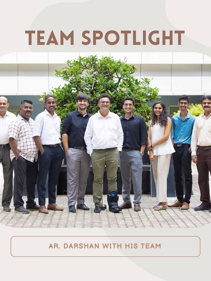 Senior Associate Darshan Shah with his team.