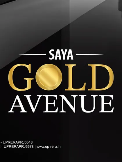 The official logo of Saya Gold Avenue, a symbol of our commitment to providing ready-to-move-in luxury homes with immediate possession and registry.