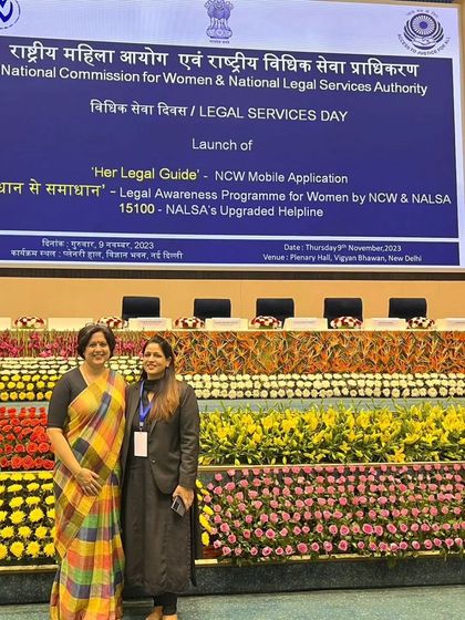 At the launch of the 'Her Legal Guide' NCW Mobile Application, a great step towards making legal information accessible.