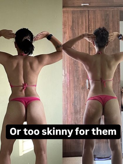A back-view transformation showcasing improved muscle definition in the back and glutes. This kind of progress comes from consistent training with proper form.