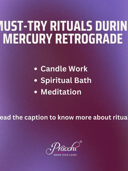 During Mercury Retrograde, specific rituals can help you stay grounded. I recommend candle work for clarity, spiritual baths for purification, and meditation for focus. These practices help you navigate the energy with protection.