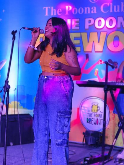 Singing my heart out. This is what a live vocal performance is all about: pure emotion and energy delivered directly to you.