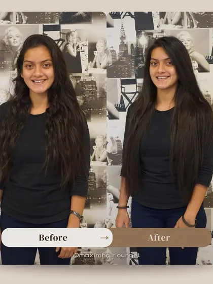 Even if you already have long hair, extensions can be used to add the volume you've been missing. This client now has a fuller, more balanced look while maintaining her natural length.