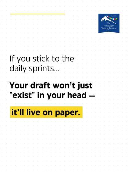 The goal is to move your story from your head to the page. By committing to the daily sprints and the structured process, your draft will stop being a vague idea and become a tangible manuscript.