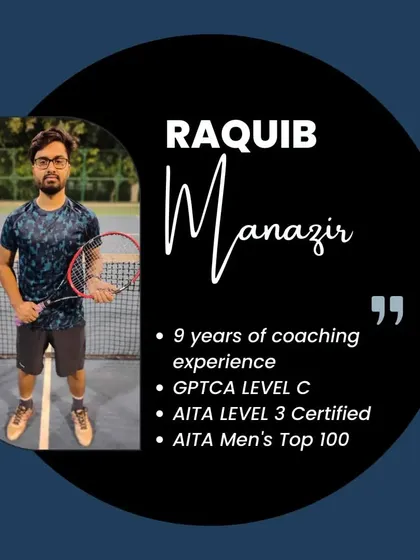 We are proud to introduce Coach Raquib Manazir to our team. As a GPTCA Level C certified coach, he specializes in the technical and mental aspects of the game, bringing a sharp analytical eye to help our players gain a competitive edge.