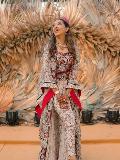 Another shot of the beautiful bride at her carnival event.