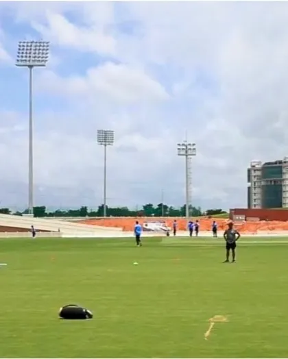 A training session in progress at the BCCI's Centre of Excellence. The facilities and environment are world-class.