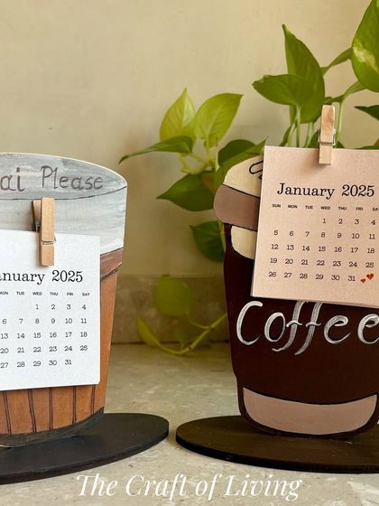 Are you a chai or coffee person? These cute desk calendars are perfect for any beverage lover, adding a fun and personal touch to your desk.