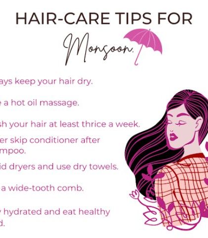 This is a helpful checklist for monsoon hair care. Simple habits like giving yourself a hot oil massage before washing can nourish the scalp, while avoiding heat styling can prevent further damage.