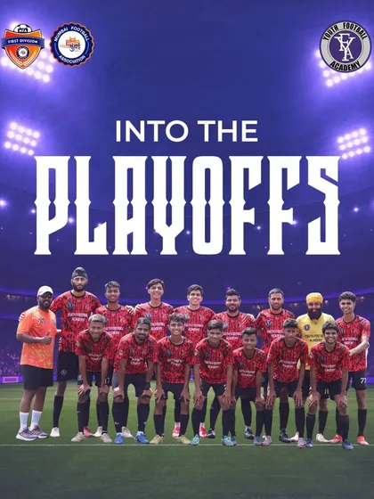 Making it to the playoffs in our debut season. This photo captures the determination of our senior boys who compete at the highest levels in Mumbai football.