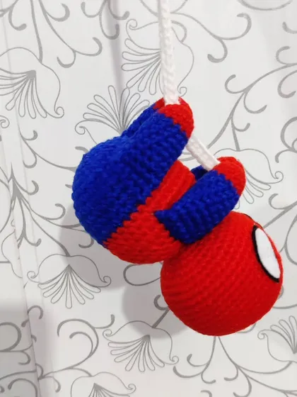 Your friendly neighborhood Spiderman, but make it chubby and cute. This "Chubbiesh Spiderman" is designed as a car hanging, so he can swing along on all your drives. It's a super popular custom order for all the Marvel fans out there.