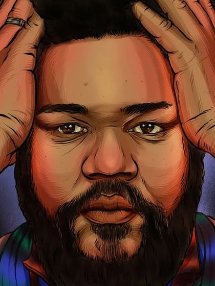 A triptych portrait of Brazilian jazz pianist Amaro Freitas for Bandcamp Weekly, capturing the intensity and introspection of his music.