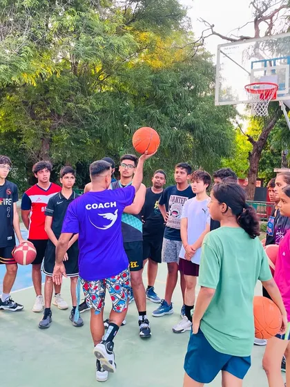A shot from our Delhi Basketball skills workshop. Had a great time with all the hoopers that showed up.