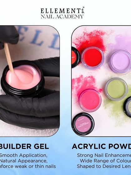 Builder Gel offers a smooth application and natural appearance, while Acrylic Powder provides strong enhancement and a wide range of colors. We teach you how to master both.