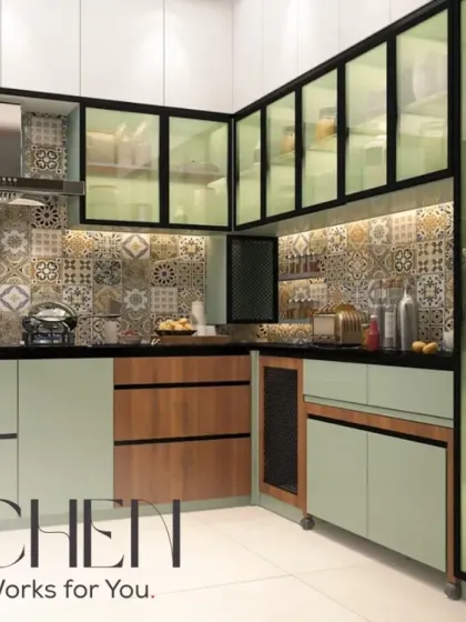 A kitchen should be a space that truly works for you. We combine beautiful aesthetics, like these Moroccan tiles and pastel shutters, with intelligent, functional design to create a kitchen that inspires your inner chef.