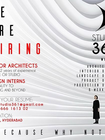 Studio 361 in Hyderabad is hiring for multiple roles.