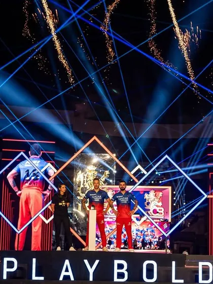 The stage is set for the RCB Unbox event, a key moment for the team and its fans. We produced the entire show, from the player introductions on a custom stage with integrated lighting to the grand finale.
