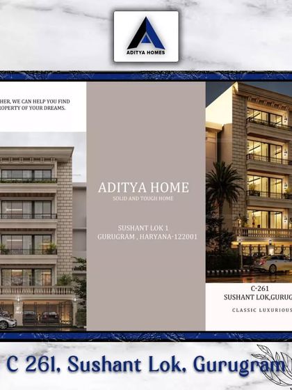 A brochure for our C-261 project, presenting the building's elegant facade and our promise to help you find the property of your dreams.