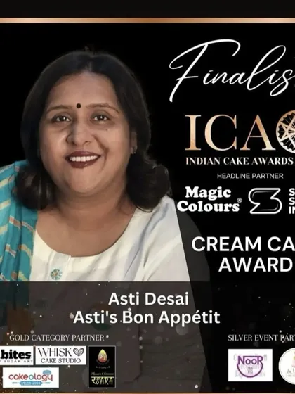 I was so humbled and excited to be nominated as a Finalist for the Indian Cake Awards 2024 in the Cream Cake category.