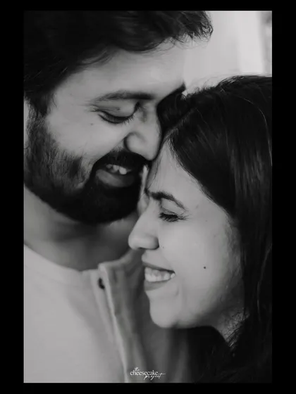 An incredibly intimate and tender close-up. Black and white makes this moment feel even more personal and profound.