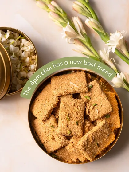 The 4pm chai has a new best friend. My handcrafted Gajak, slow-roasted and nut-rich, is the perfect sweet companion for a hot cup of tea on a cold day.