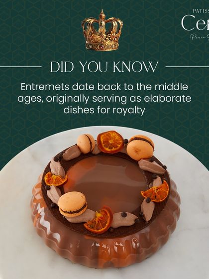 Did you know? Entremets date back to the Middle Ages, originally serving as elaborate dishes for royalty. Today, you can get a taste of that same grandeur.