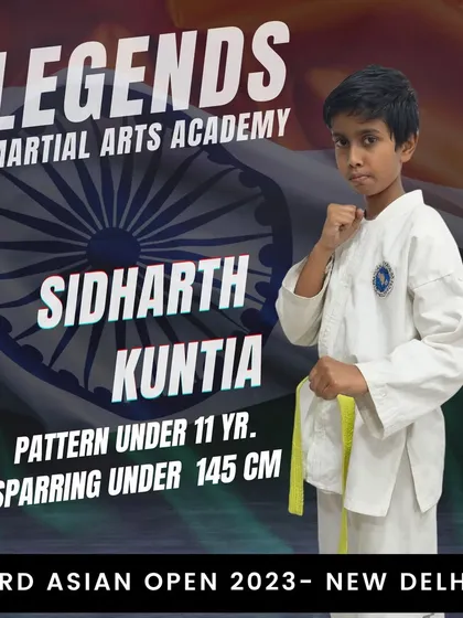 Introducing one of our contenders for the 3rd Asian Open Taekwon-Do ITF Championship. We prepare our athletes for the international stage.